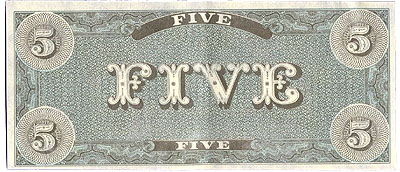 05 - $5 Bill - Type One (back)