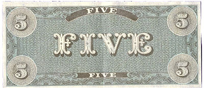07 - $5 Bill - Type Three (back)