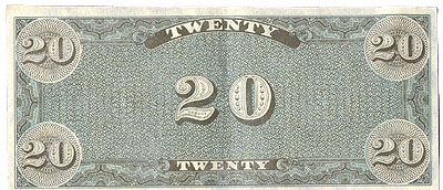 10 - $20 Bill - Type One (back)
