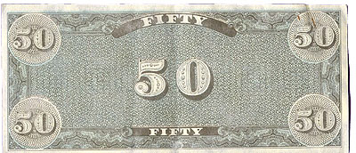 14 - $50 bill - type two (back)